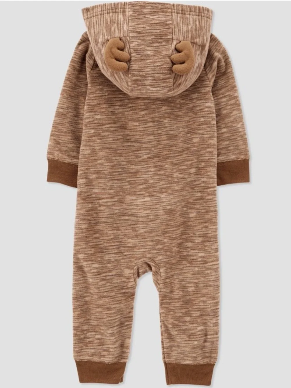 NWT Carter's Festive Reindeer Hooded Footie Size New Born